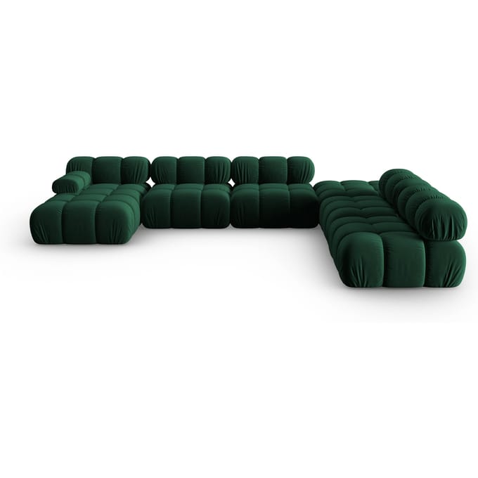 Modulaire-U-bank Tropea rechts velvet | Milo Casa