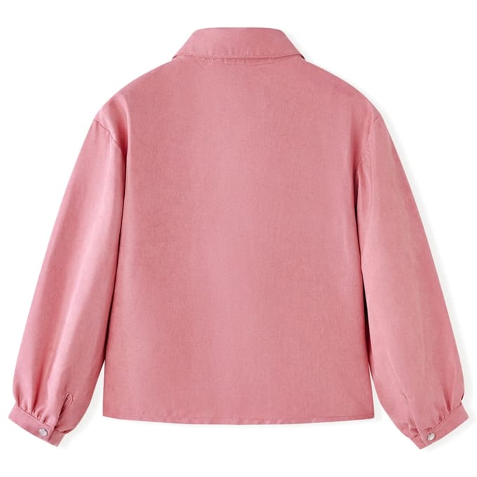 vidaXL - Kinderblouse - met - lantaarnmouwen - 140 - oudroze