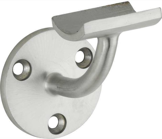 Leuninghouder hol opschroevend 38,1mm rvs mat