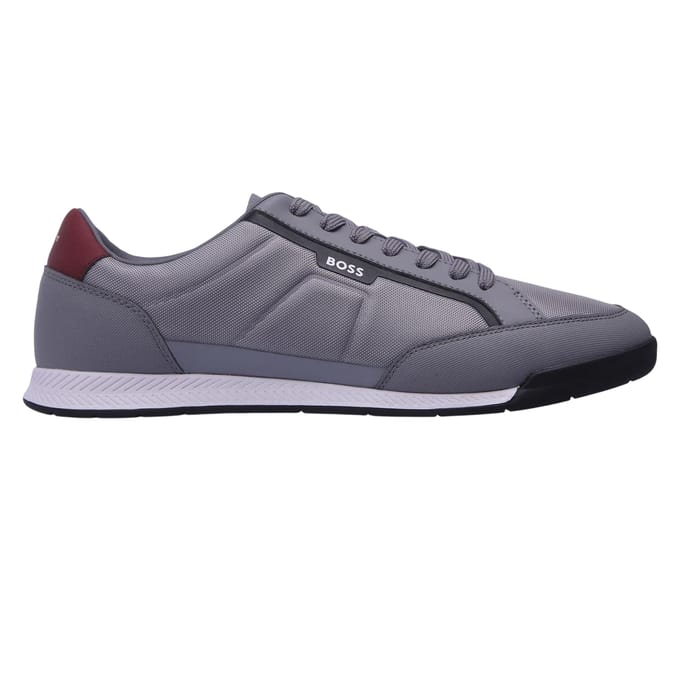Boss Heren Nitan Vlakke Sneakers (Grijs)