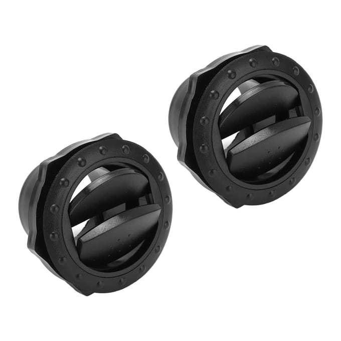 2 stuks Airconditioning Uitlaat Zwart Rond ABS Universele AC Ventilatie voor RV Boot Bus Auto gray