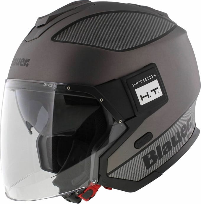 Blauer Solo jet helm titanium carbon zwart XS