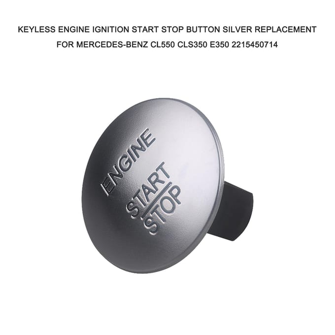 Motorontsteking Start Stop Knop Schakelaar Eén-klik Start Keyless Knop Vervanging voor zilver