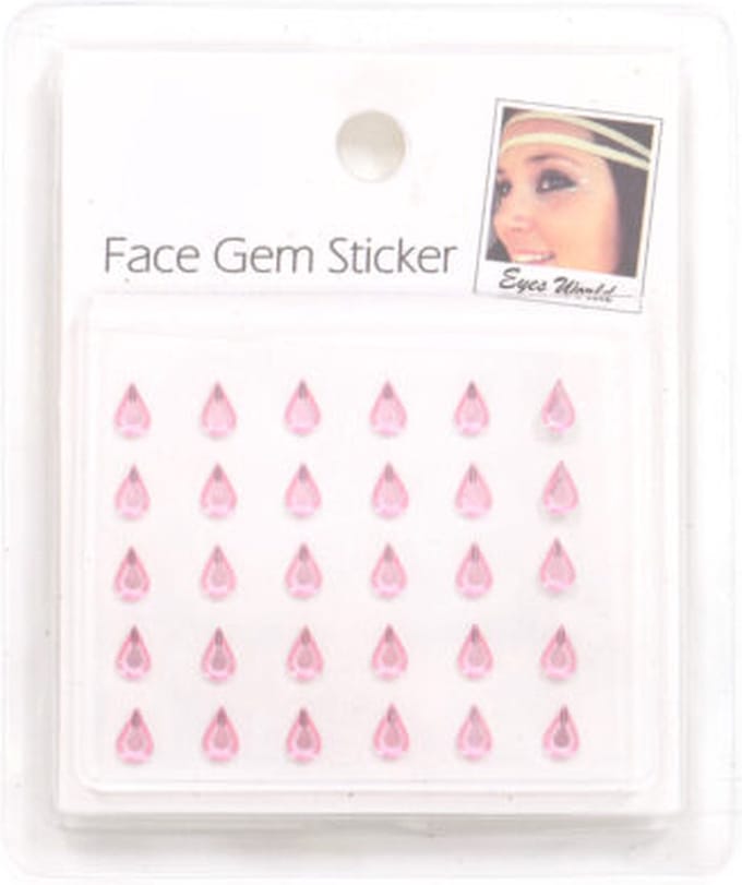 Glitters - Face en Body Opplak Steentjes - Roze - Groot en Klein