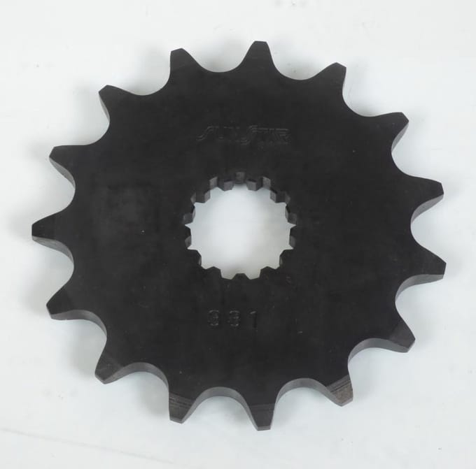 Pignon de sortie de boite Sunstar pour Quad Suzuki 230 LT-E Quadrunner 1987 à 1992 15 dents / AVG Neuf