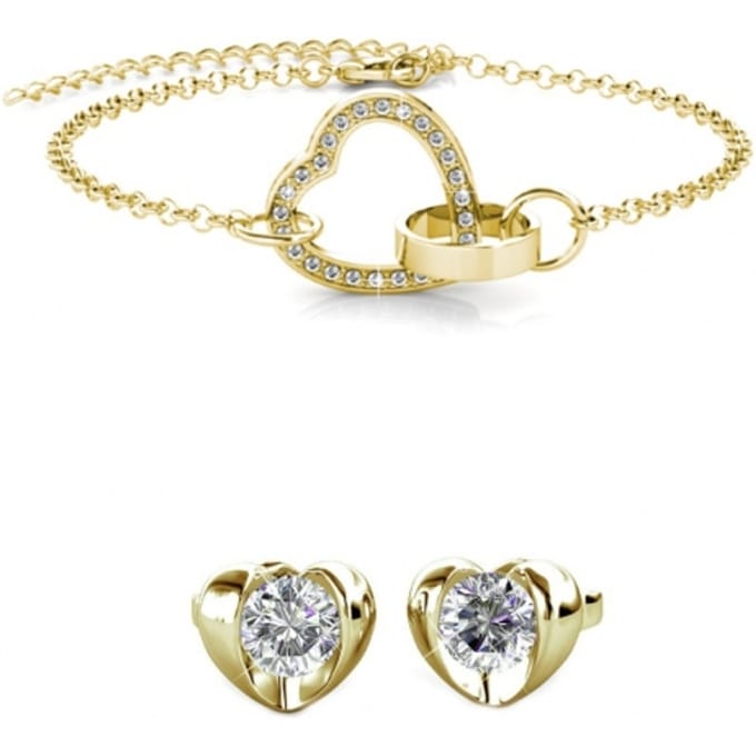 Simply Love Vergrendelde Hartenset en Doos - Kristal