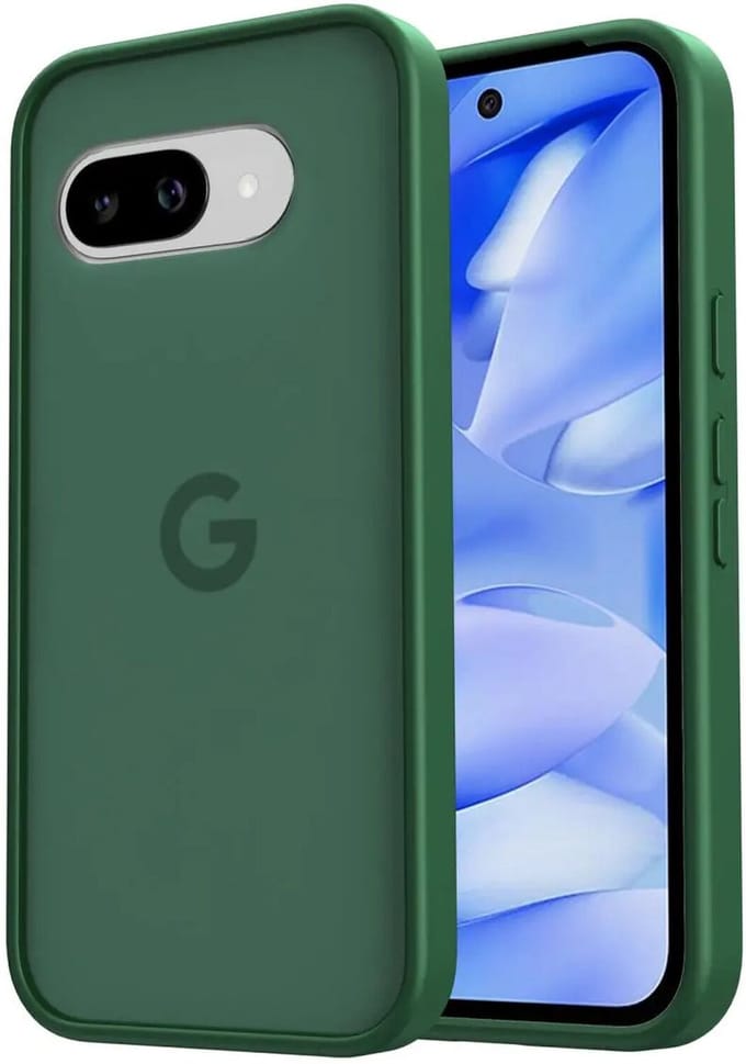 Hoesje Geschikt voor Google Pixel 9a - Matte Back Cover - Groen