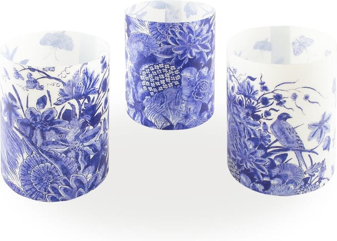 Wind lichtjes, Delfts blauwe vogels, Rijksmuseum