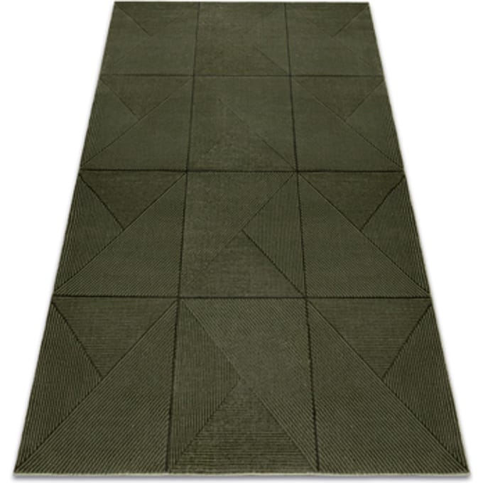 Kleden Rugsx Tapijt AURA J2624A groen - Geometrisch, structuree 200x290 cm