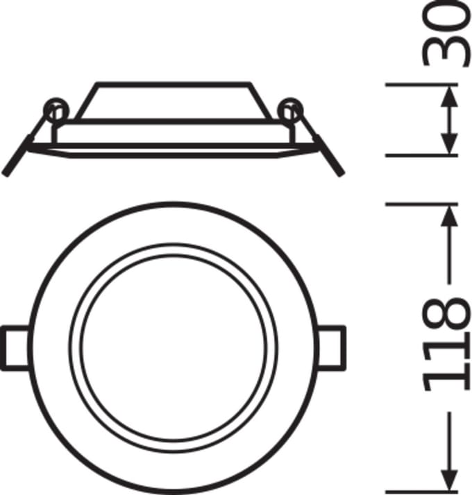 Ledvance Downlight Slim Downlight/Spotlight/Floodlight - 4058075078994 - E3AUR