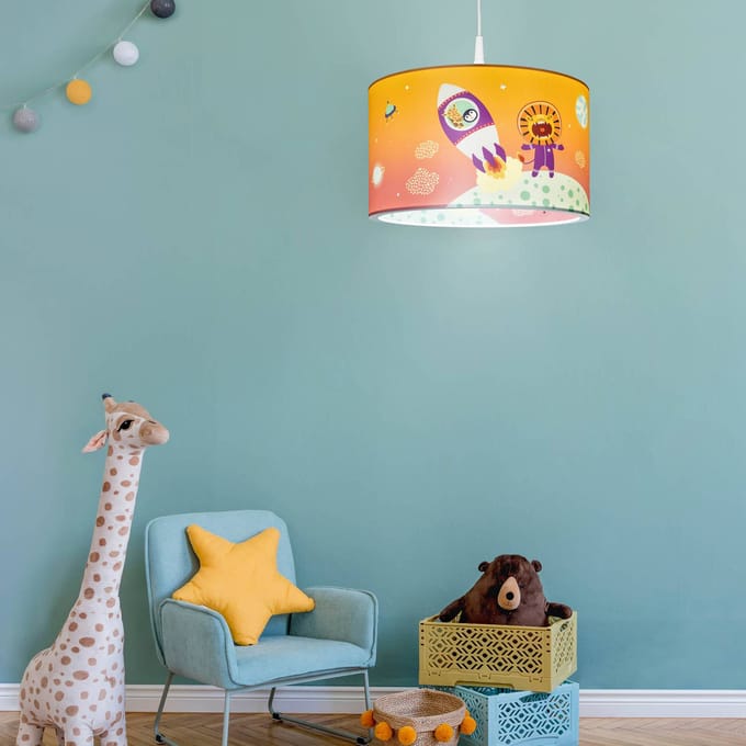 Elobra Little Astronauts Escape hanglamp, oranje
