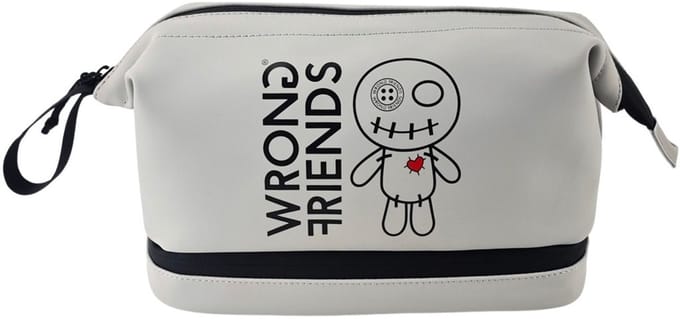 Wrong Friends Toiletry Bag – Toilettas – One Size – Unisex - Grijs