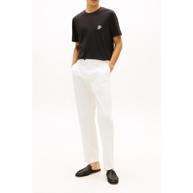 Tommy Hilfiger Script Monogram T-shirt Black Taglia: XXL | Magliette basic Outlet | Uomo | Nero