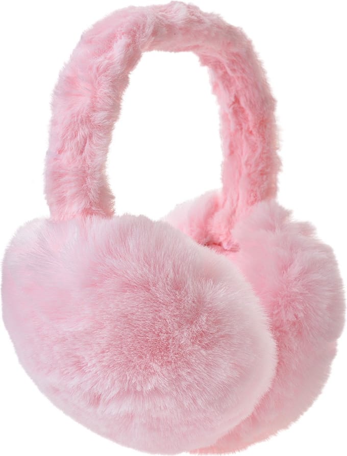 Clayre & Eef Oorwarmers one size Roze Polyester