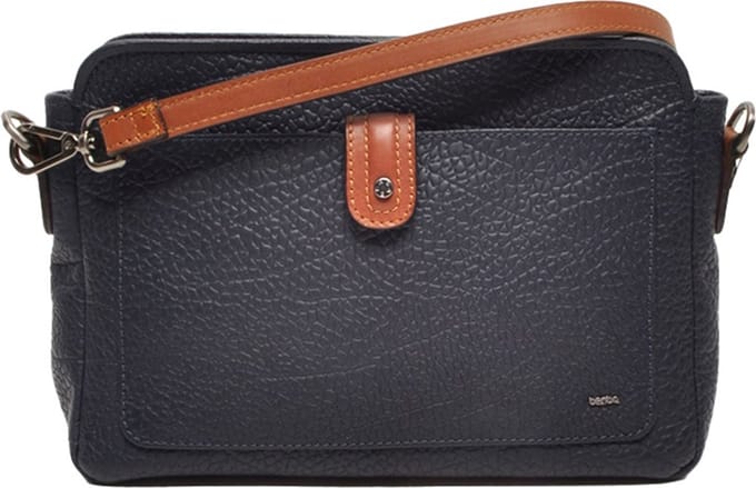 Berba | Soft | Crossbodytas | Schoudertas | Donkerblauw | Leer
