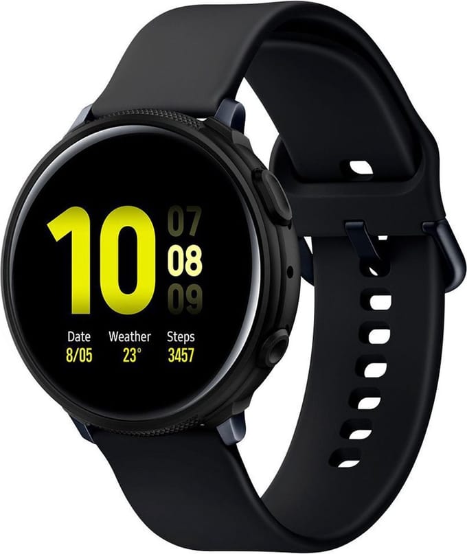 Spigen Liquid Air Samsung Galaxy Watch Active 2 44MM Hoesje Zwart