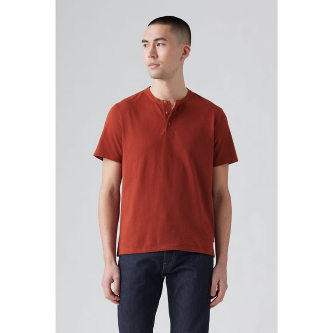 Levi's Housemark Henley Fired Brick Taglia: S | Magliette basic Outlet | Uomo