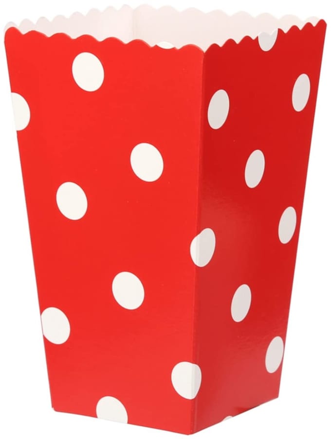 Allecto - Popcorn Dozen Rode Strepen - Ideaal voor Feesten - 26 Stuks