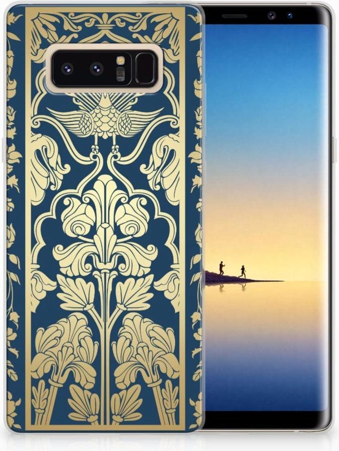 Samsung Galaxy Note 8 TPU Case Beige Flowers