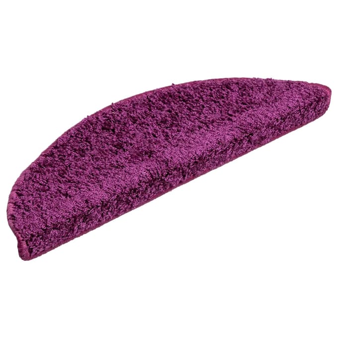 vidaXL - Trapmatten - 10 - st - 56x17x3 - cm - Violet - Halfrond