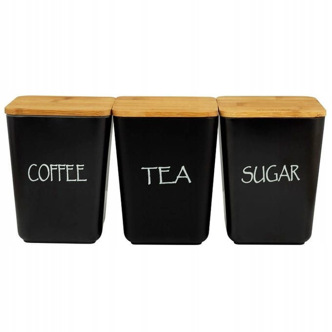 Kamille Keukenset: Koffie-, Thee- & Suikeropslag (3 stuks)