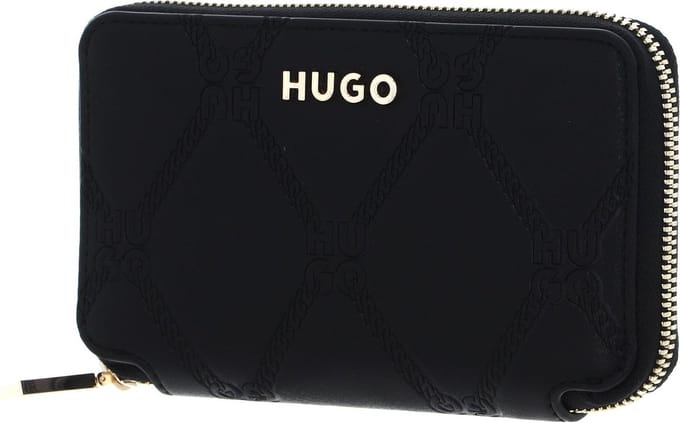 HUGO portemonnee Chris Ziparound Wallet Black zwart