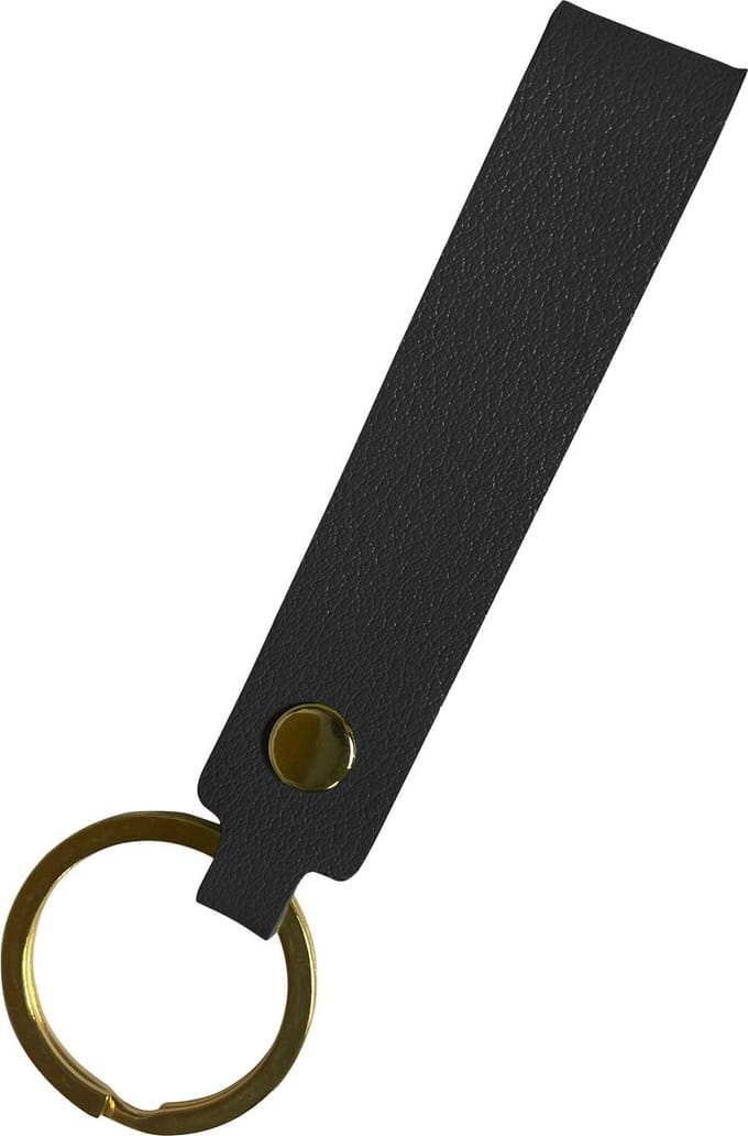 Sleutelhanger Leer - Leren Sleutelhanger Met Sleutelhanger Ring - Zwart