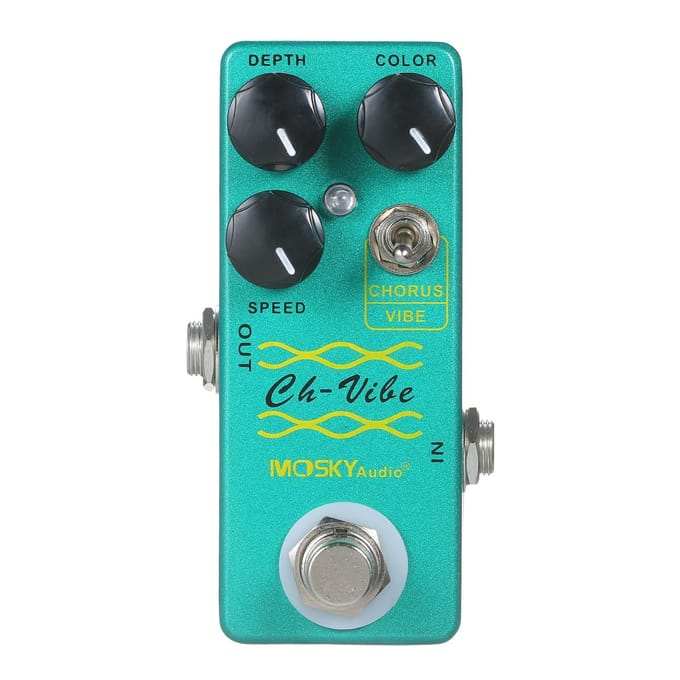 MOSKYaudio Chorus/Vibe-effectpedaal Gitaareffectpedaal Enkel mini-effectpedaal groen