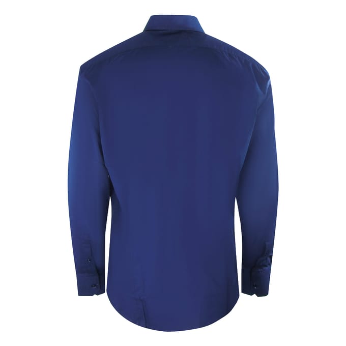 Aquascutum effen wit overhemd met lange mouwen
