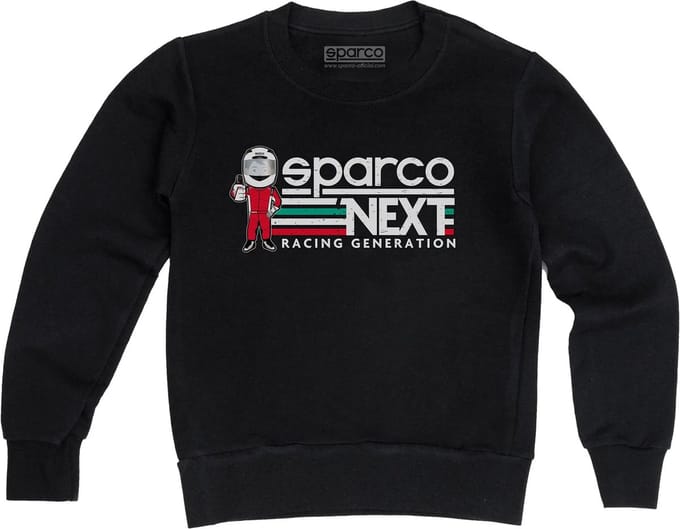 Sparco Kindersweater Next Generation Sweater - Zwart — Maat 3-4 jaar