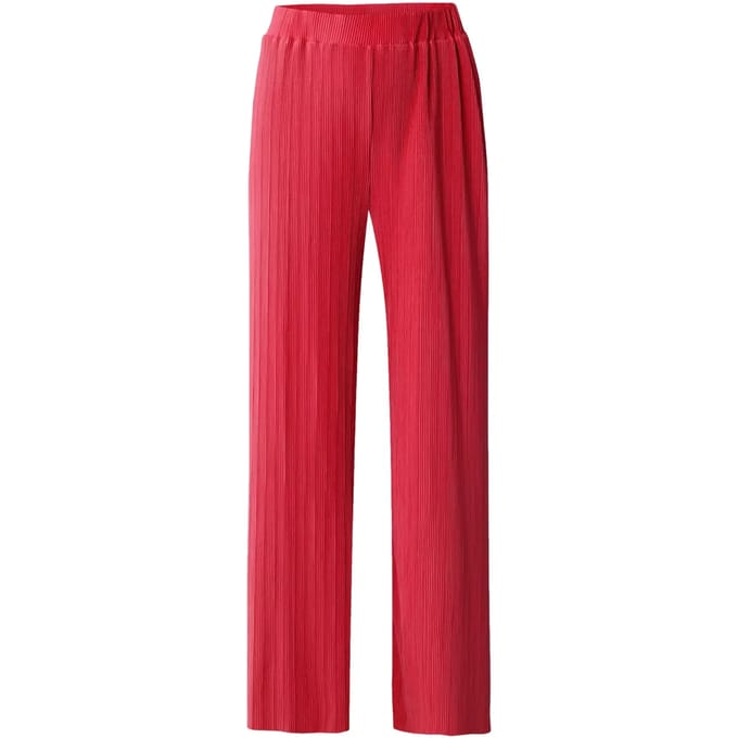 Damesbroek met elastische taille en wijde pijpen Mexx