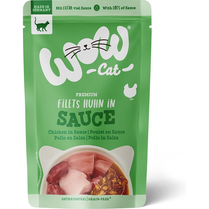 WOW CAT - Sauce Pouchbeutel 8x85g | Huhn