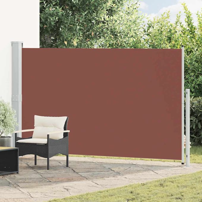 vidaXL - Tuinscherm - uittrekbaar - 180x314 - cm - bruin