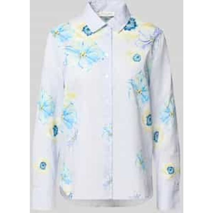 regular fit overhemdblouse van puur katoen