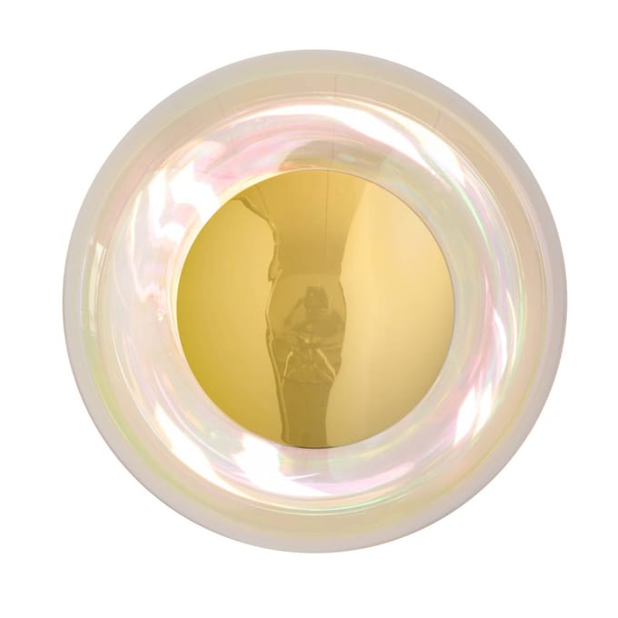 EBB & FLOW wandlamp Horizon Surface, helder, glas, Ø 21 cm