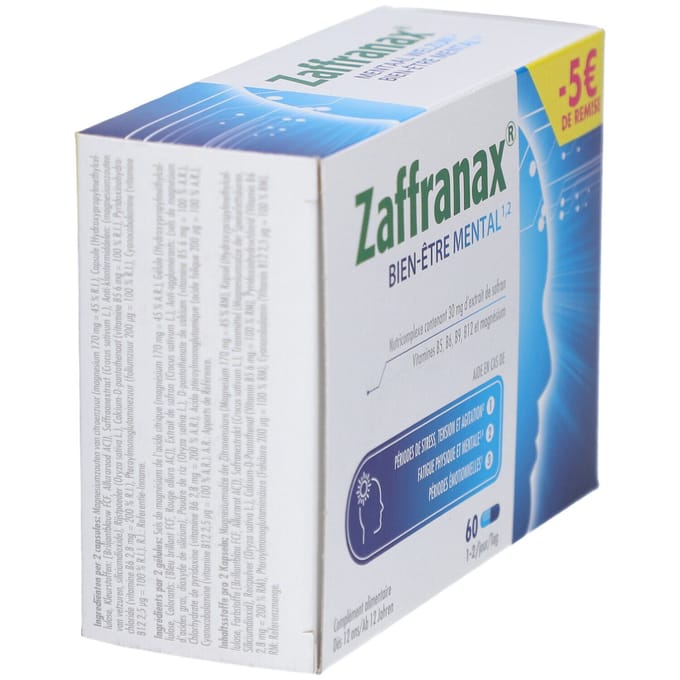Zaffranax® Mentaal Welzijn Promo -5€ 60 Capsules