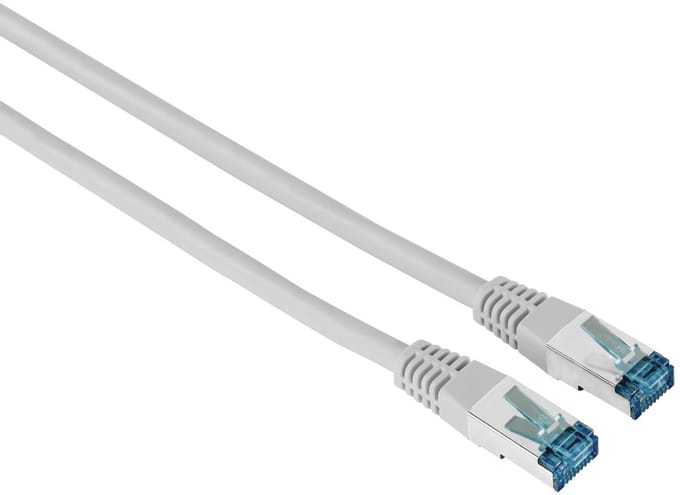 Hama 00200925 RJ45 Netwerkkabel, patchkabel CAT 6 F/UTP 10 m Grijs Afgeschermd 1 stuk(s)