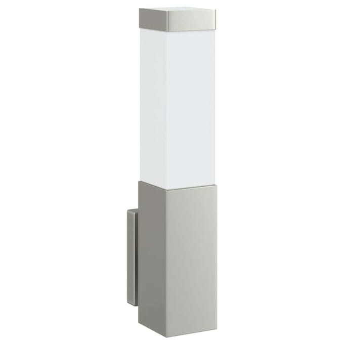 vidaXL Buiten Wandlamp Zilver 10.5 x 6 x 33 cm