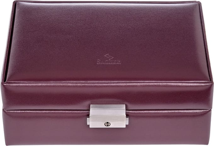 Sacher Sieradendoos New Classic Jewellery Case Britta Bordeaux Wijnrood