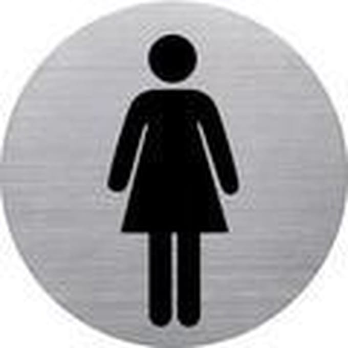 helit Piktogramm 'de badge' Dusche, rund, silber