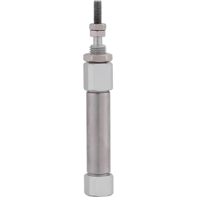 1 stuks Mini Roestvrij Staal Dubbelwerkend Slag 15mm 0,6 inch Lucht Pneumatische Cilinder Max. 1 MPa
