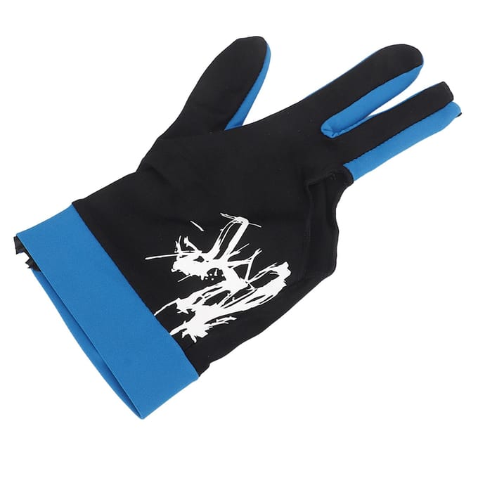 Gants de Billard Pool 3 Doigts Gants de Queue Shooters Snooker Gant de Sport de Queue pour Mains Gauche Droite L black