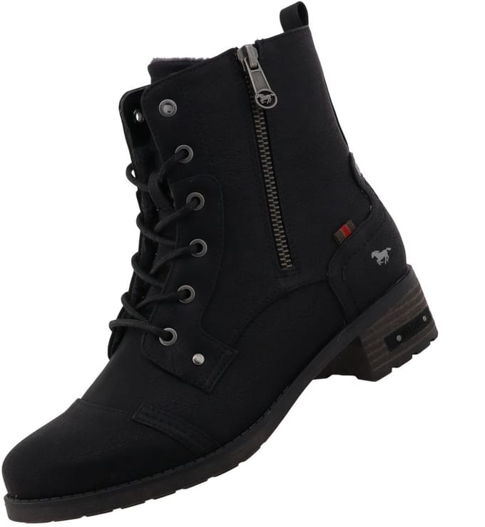 Mustang dames enkellaars zwart