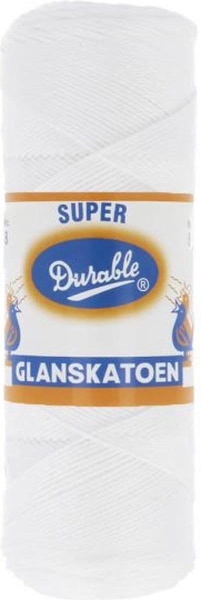 Durable Glanskatoen Nr. 8 - 009 wit - Katoen Garen