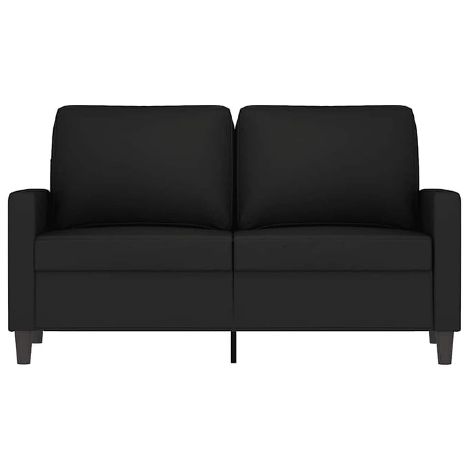 vidaXL - Tweezitsbank - 120 - cm - fluweel - zwart