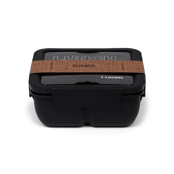 Senza Lunch box 1100 ml tarwestro zwart