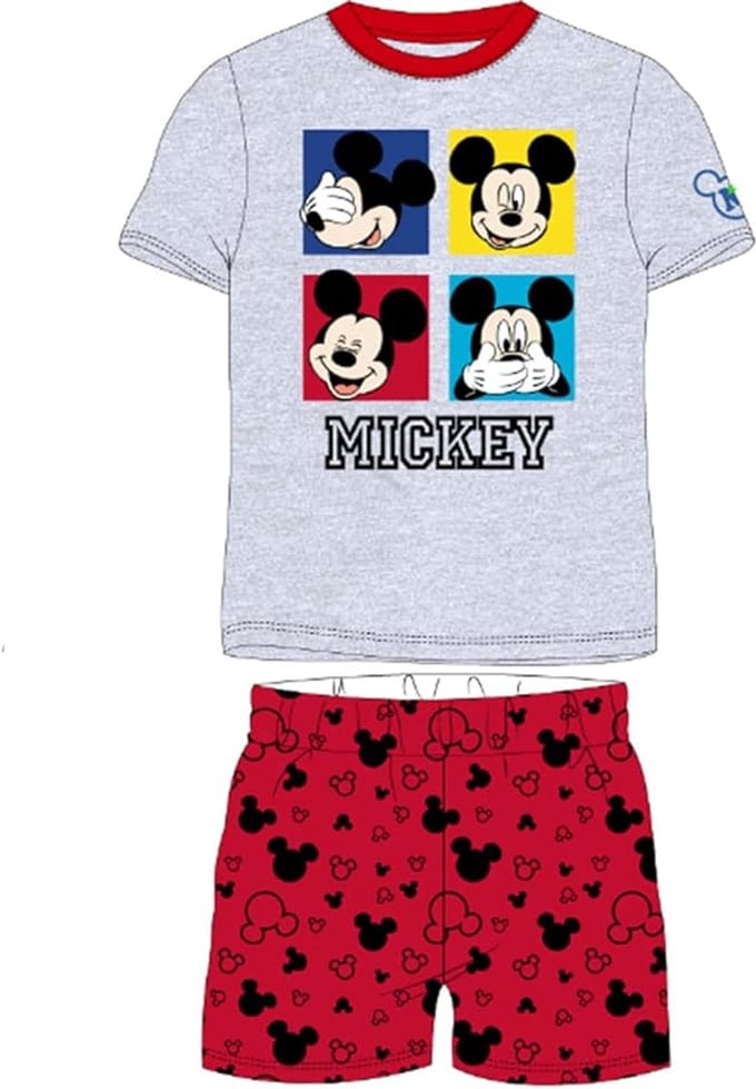 Disney Mickey Mouse Pyjama - Shortama - Maat 104 - Rood