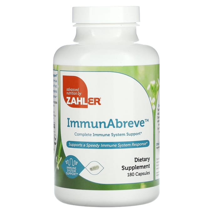 Zahler, ImmunAbreve, Complete Ondersteuning van het Immuunsysteem, 180 Capsules
