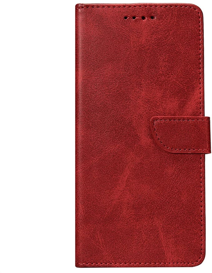 Rixus Bookcase For Samsung Galaxy A36 Dark Red