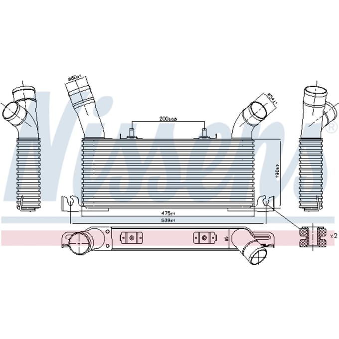 Intercooler NISSENS 961006